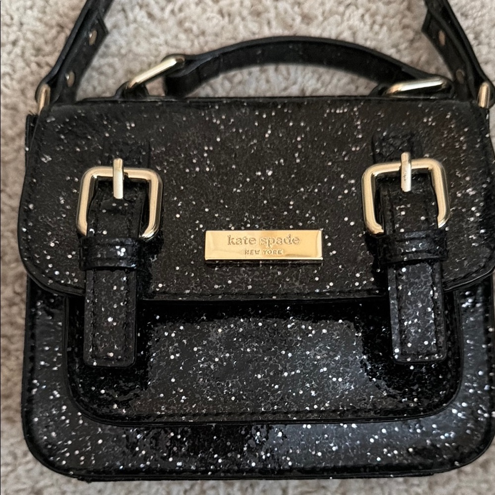 Kate Spade Black Sparkle Mini Bag